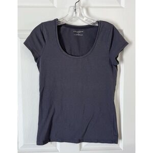 Ann Taylor Women's Sm Essential Tee Shirt Scoop Neck Classic A2 305